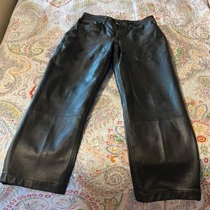 Women’s leather pants petite 12